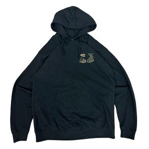 Doom Sayers Black Hoodie with Gold Design NWOT